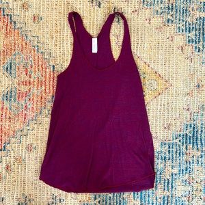 American Apparel burgundy racerback tank